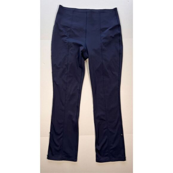 Halara Flex High Waisted Tummy Control Adjustable Hem 7/8 Pant Blue Size Large - Picture 2 of 13